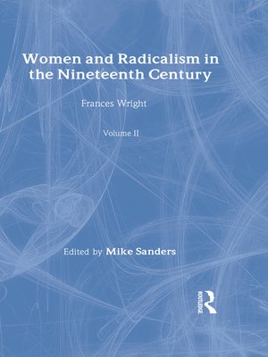 cover image of Women & Radicalism 19thc    V2